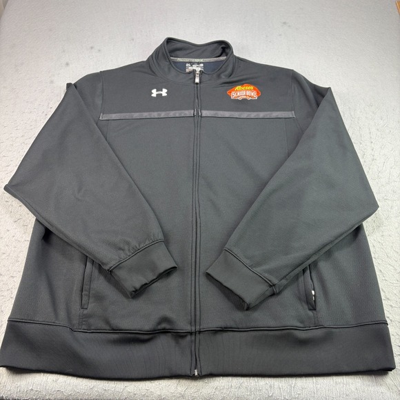 Under Armour Track Jacket Mens 3XL Black All‎ Season Gear Full Zip Football - Picture 1 of 10